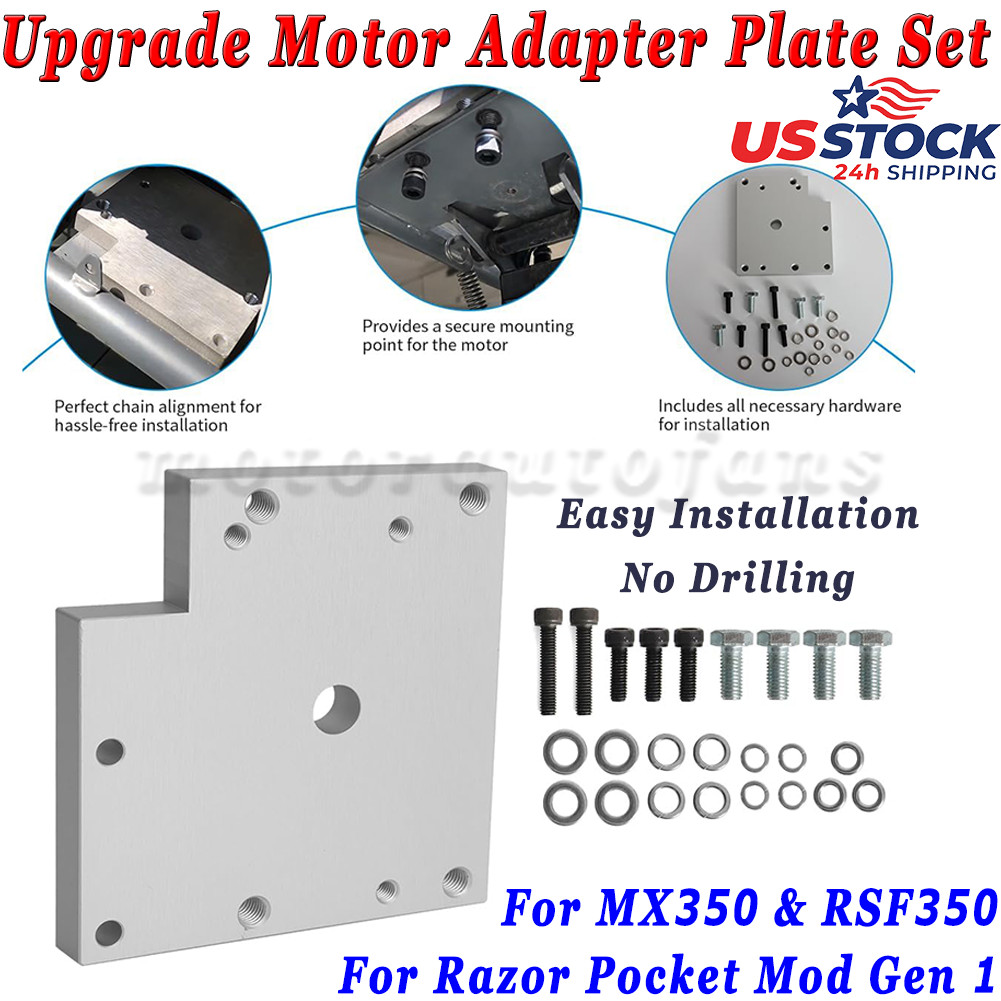 For Razor Upgrade Motor Adapter Plate MY1020 Motor On MX350 RSF350 & Pocket Mod
