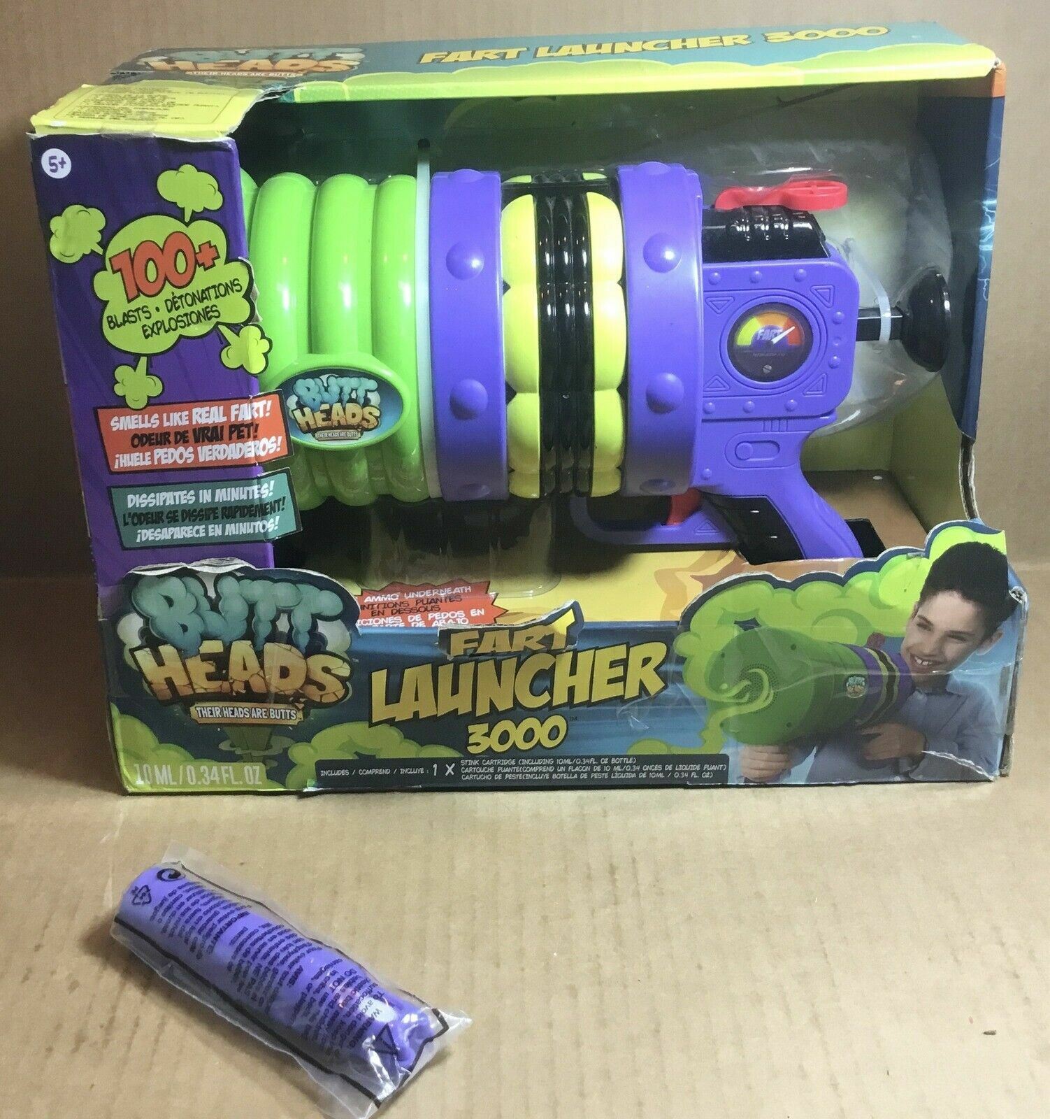 2019 WOW-WEE FART LAUNCHER 3000 w/STINK CARTRIDGE NEW IN BOX