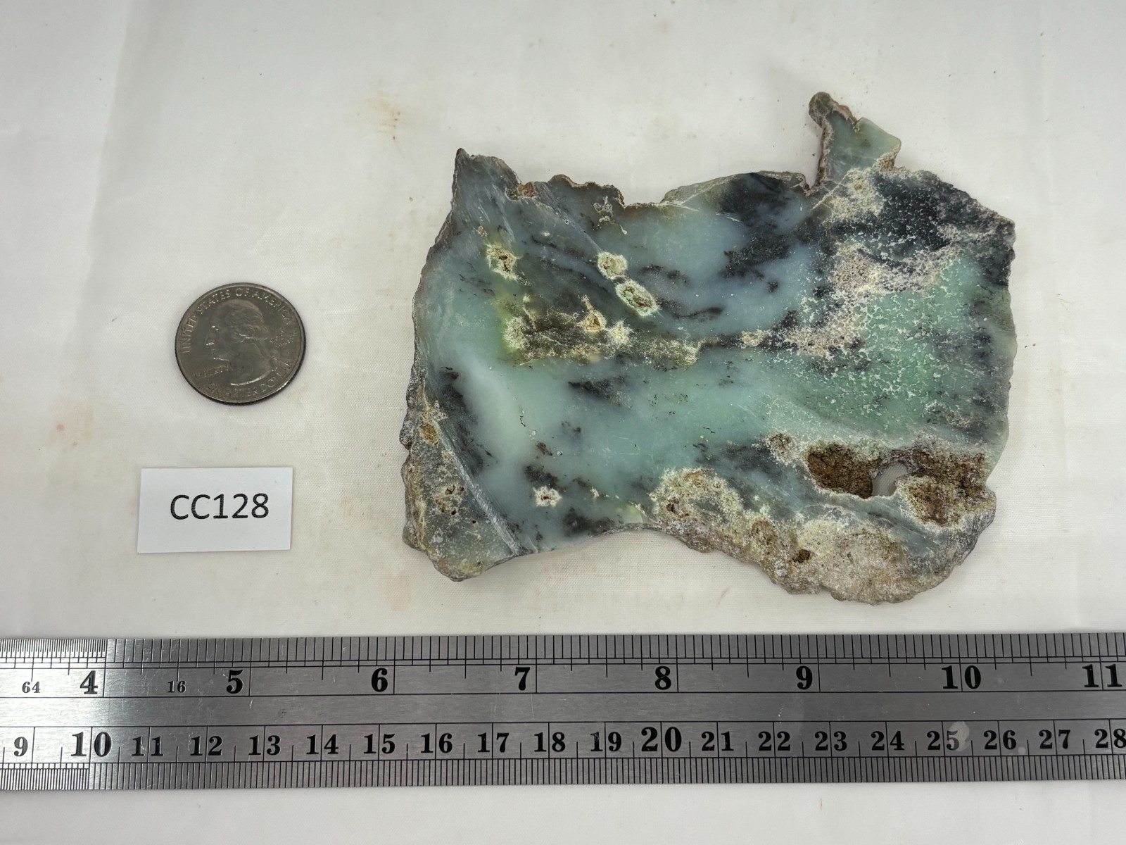 Indo Dendritic Chrysoprase Slab Cabbing Lapidary Collecting Combo Ship Avail