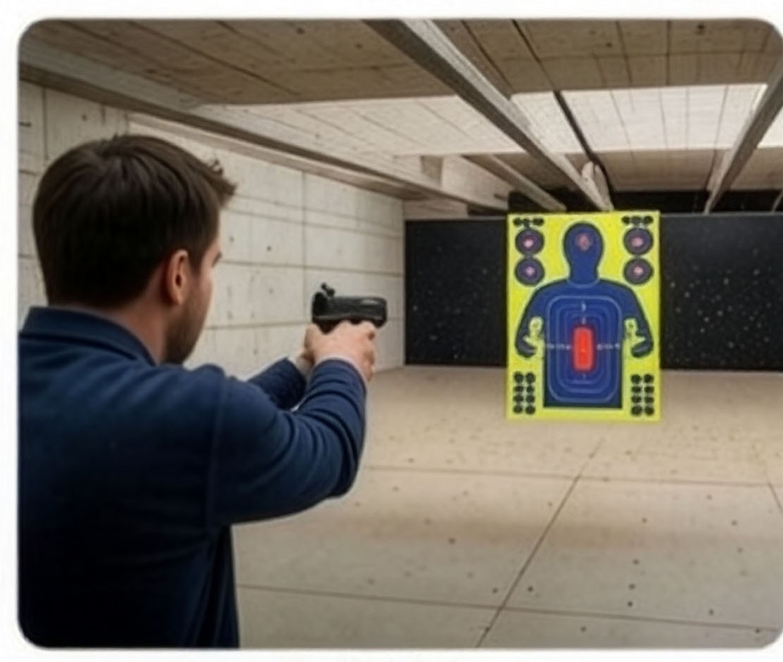 Reactive Splatter Shooting/Range Targets Burst - 12'' x 18'' - 6 Bullseye Areas