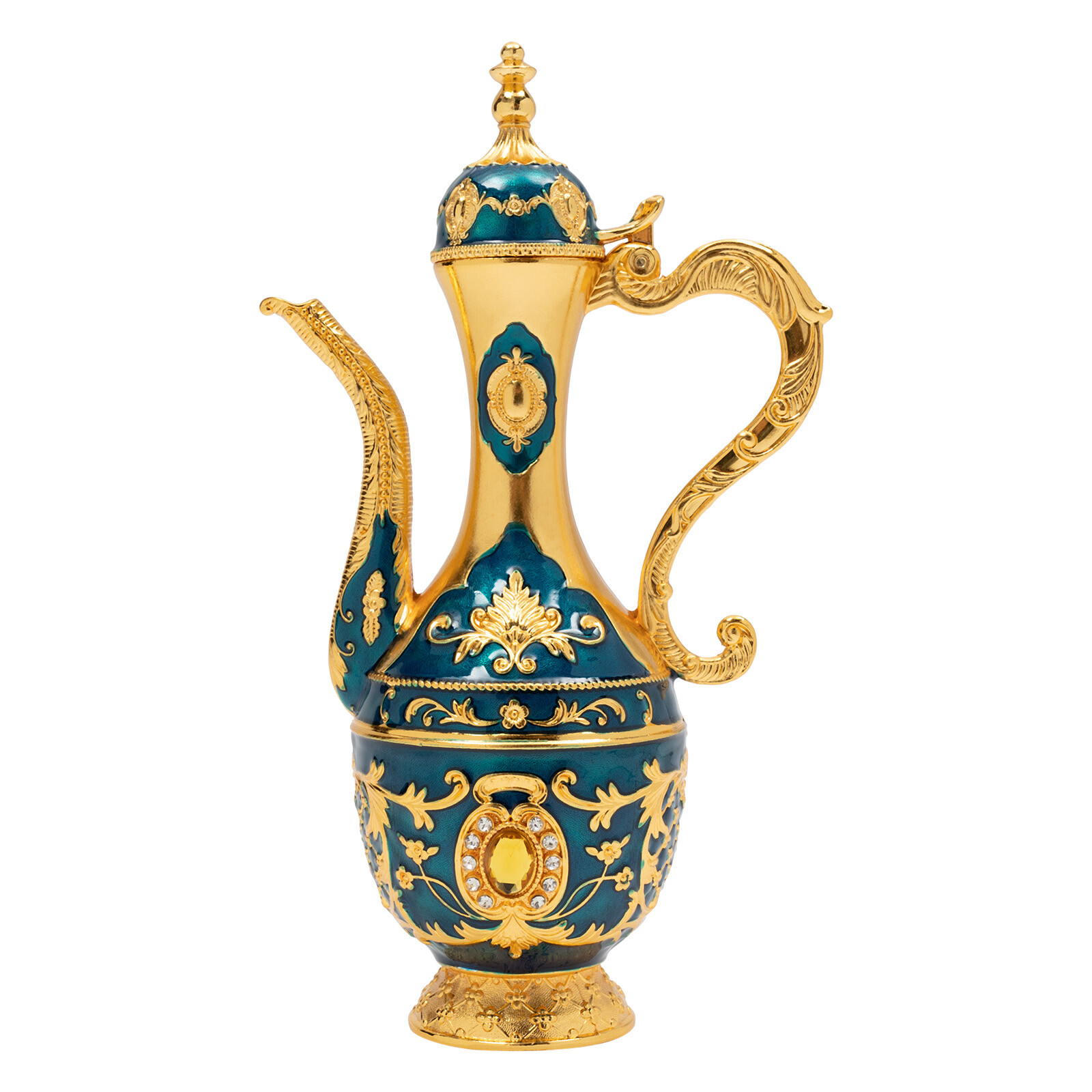 Vintage Turkish Tea Set, Luxury Turkish Coffee Set with Pot and 6 Cups for Home