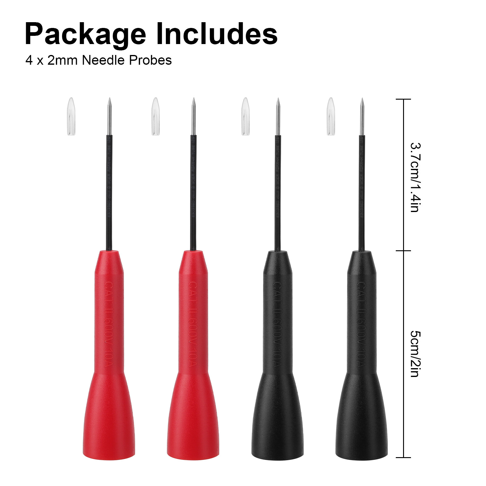 Wire Piercing Probes Set Insulation Back Probe Non-Destructive Pin with 2mm Jack