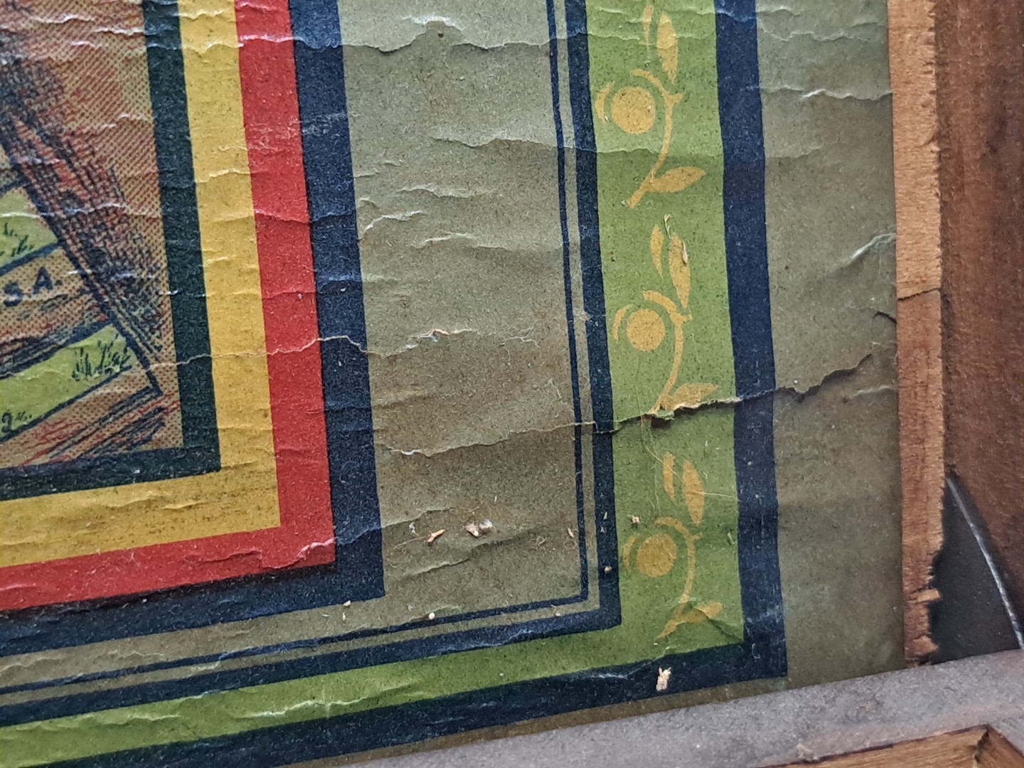 Antique Elite Tool Chests For Boys Wooden Tool Box #510 Paper Label 1900's USA