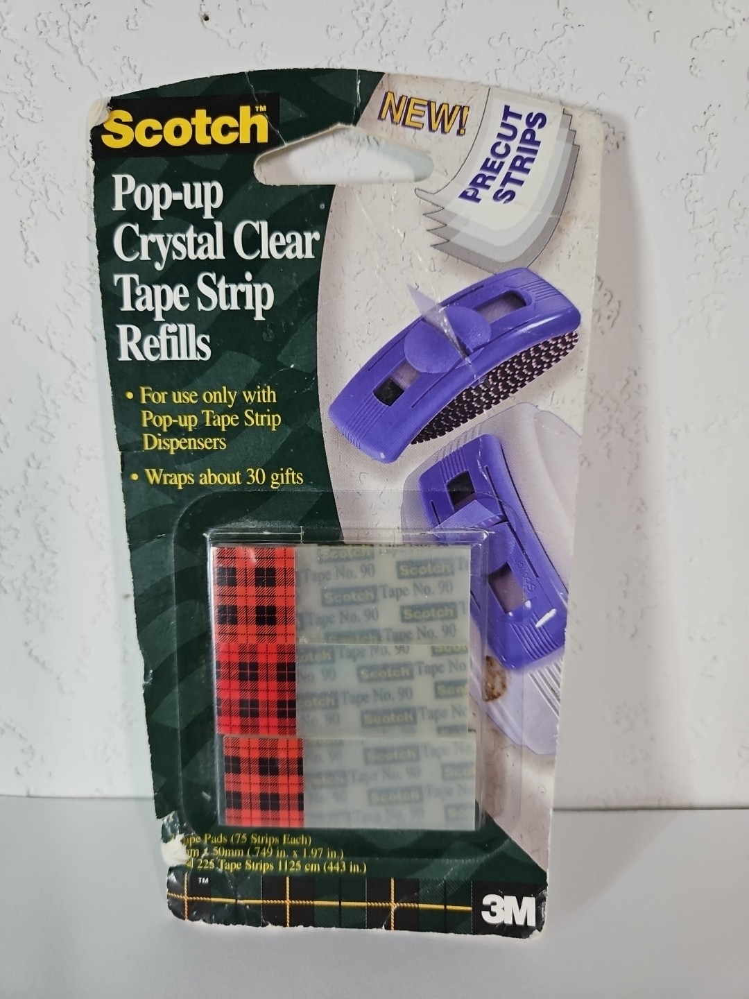 Scotch Pop-Up Crystal Clear Tape Steip Refills 225ct. 3M