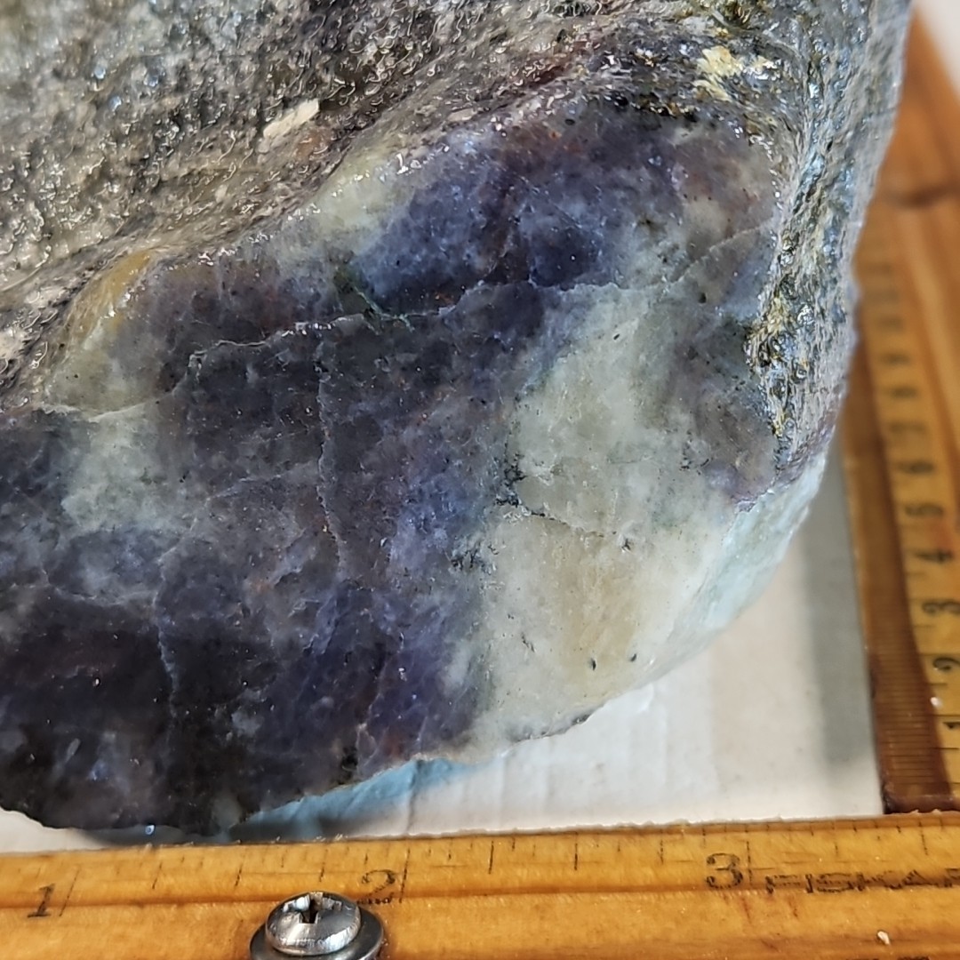 Iolite Rough, India, blue to purple color. 3LB 3.7OZ.