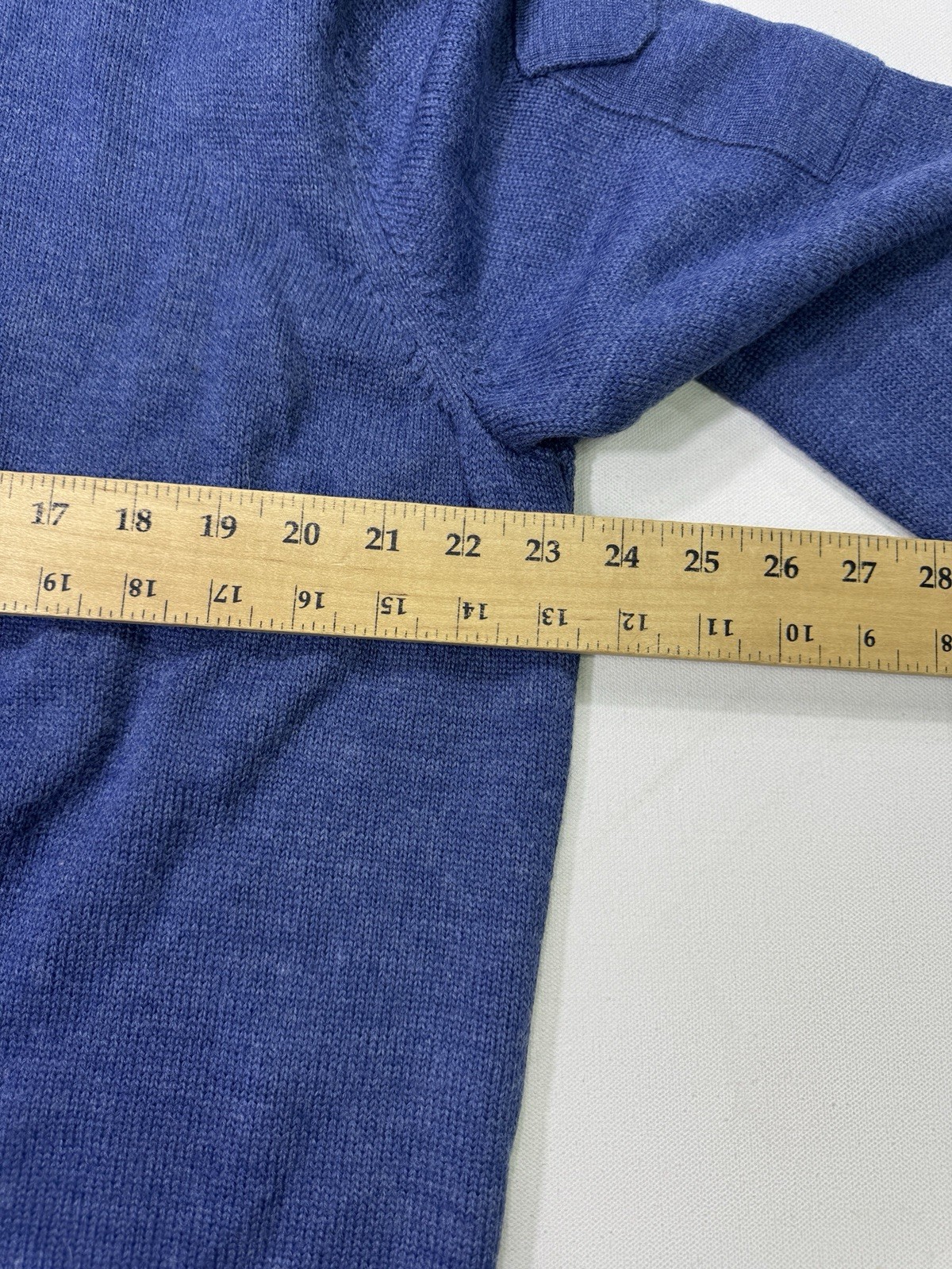 Banana Republic Men's XL Thick Wool Sweater 1/4 Zip Arm Pocket Outdoor Classic