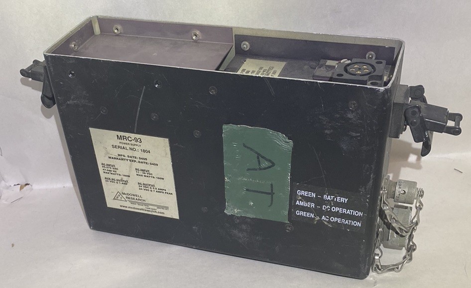 McDowell Research Ultimate Battery Eliminator MRC-93 UPS for PRC 138 PRC 113 GP2