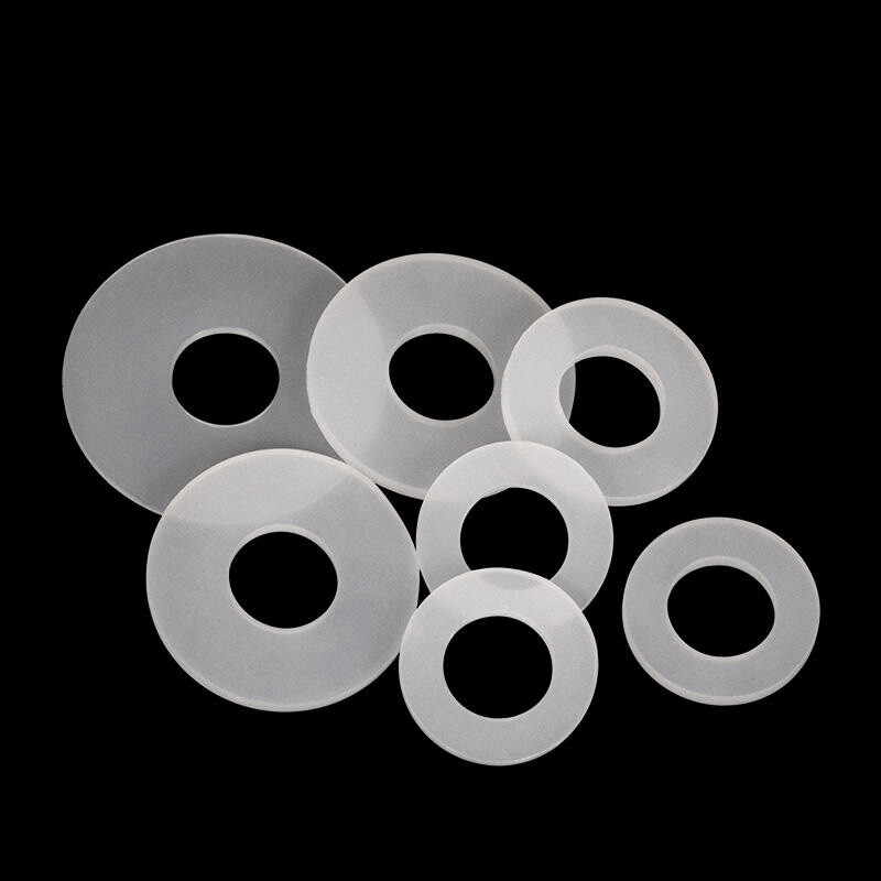 White Silicone Rubber Washer Seal Gaskets Flat O Ring High Temp Pad 3mm Thick