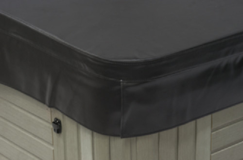 CUSTOM SPA COVER - 4"/2" TAPER 1# FOAM -UPGRADED Foam Vapor Barrier - Up To 96"