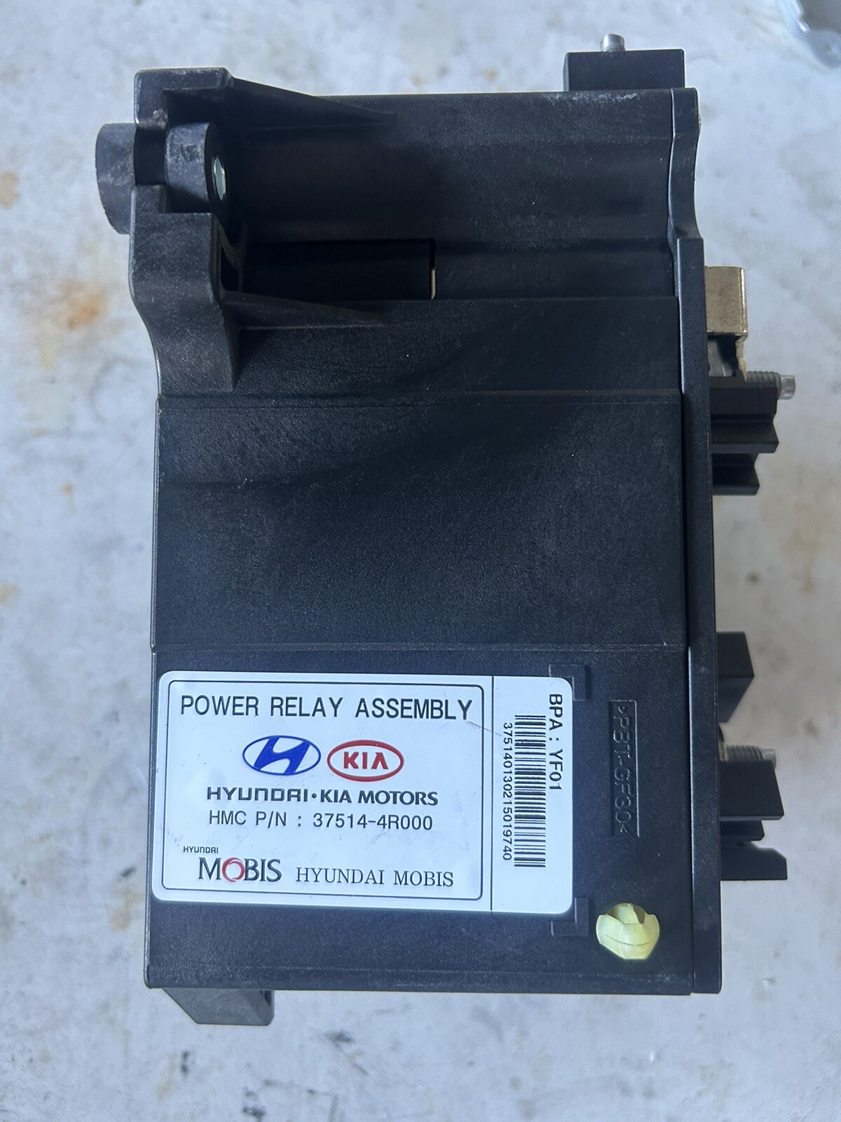 2012 2013 2014 2015 Hyundai Sonata/Kia Optima, POWER RELAY ASSY 37514-E7000