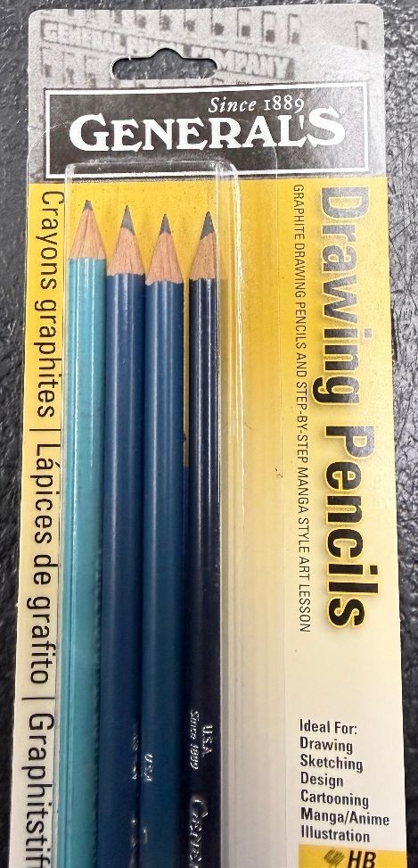 General’s Graphite Drawing Pencil Set – Lot of 6 Packs – HB, 3B, 5B, 6B