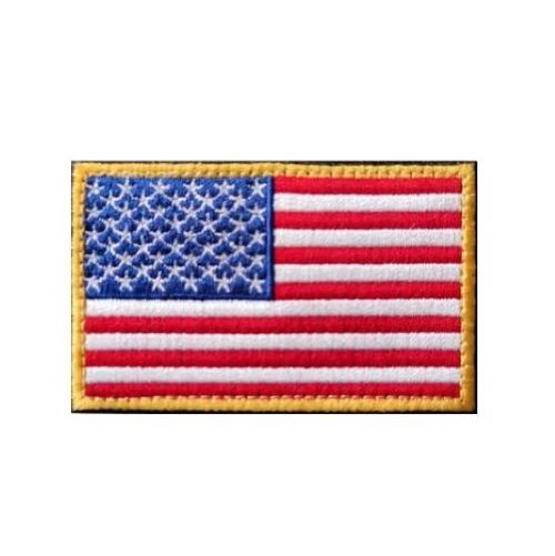 USA American Flag Patches 3"X2" Hook and Loop Military Tactical American Owned