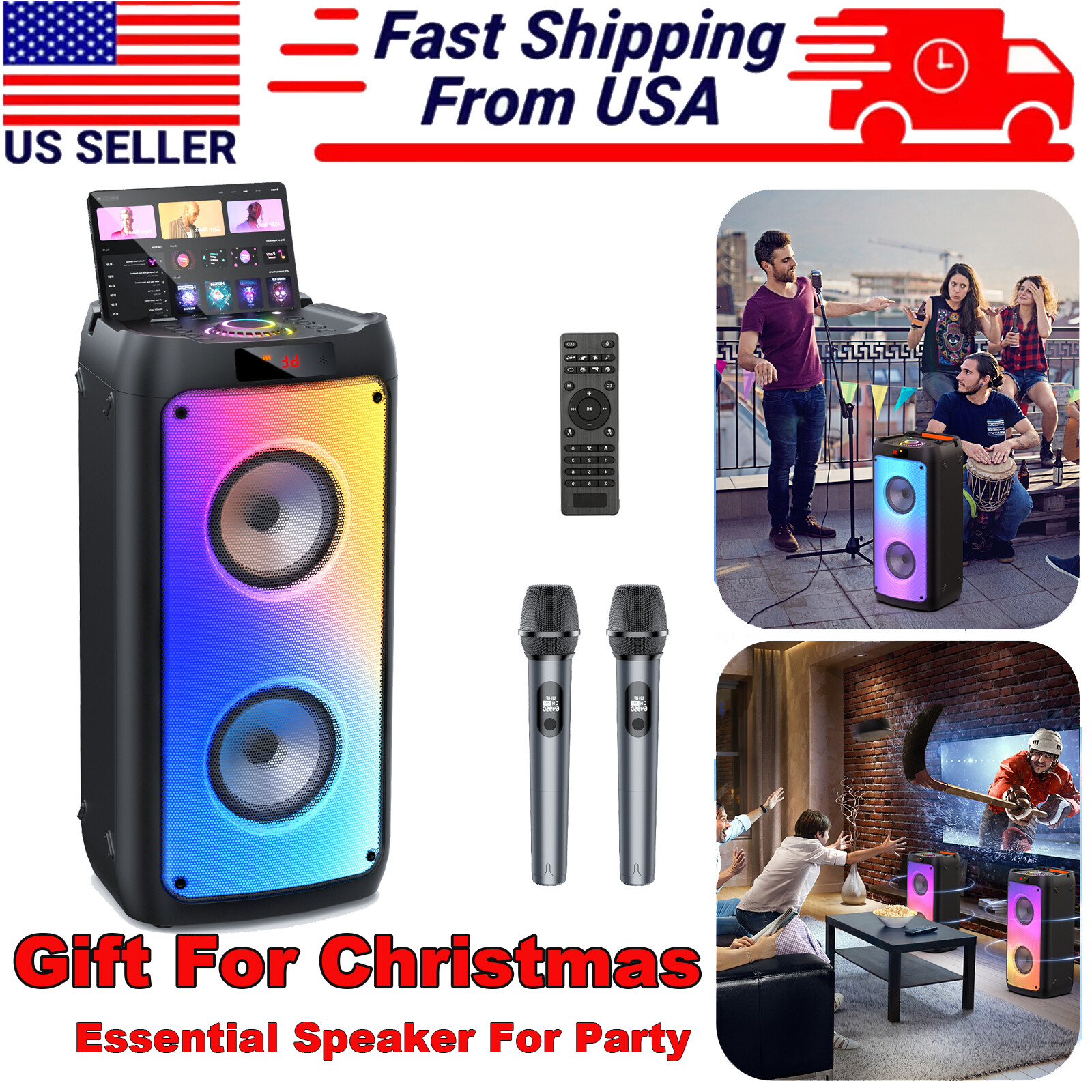 JYX Party Karaoke Machine,Powerful Bluetooth Speaker,For Wedding/Party/Birthday