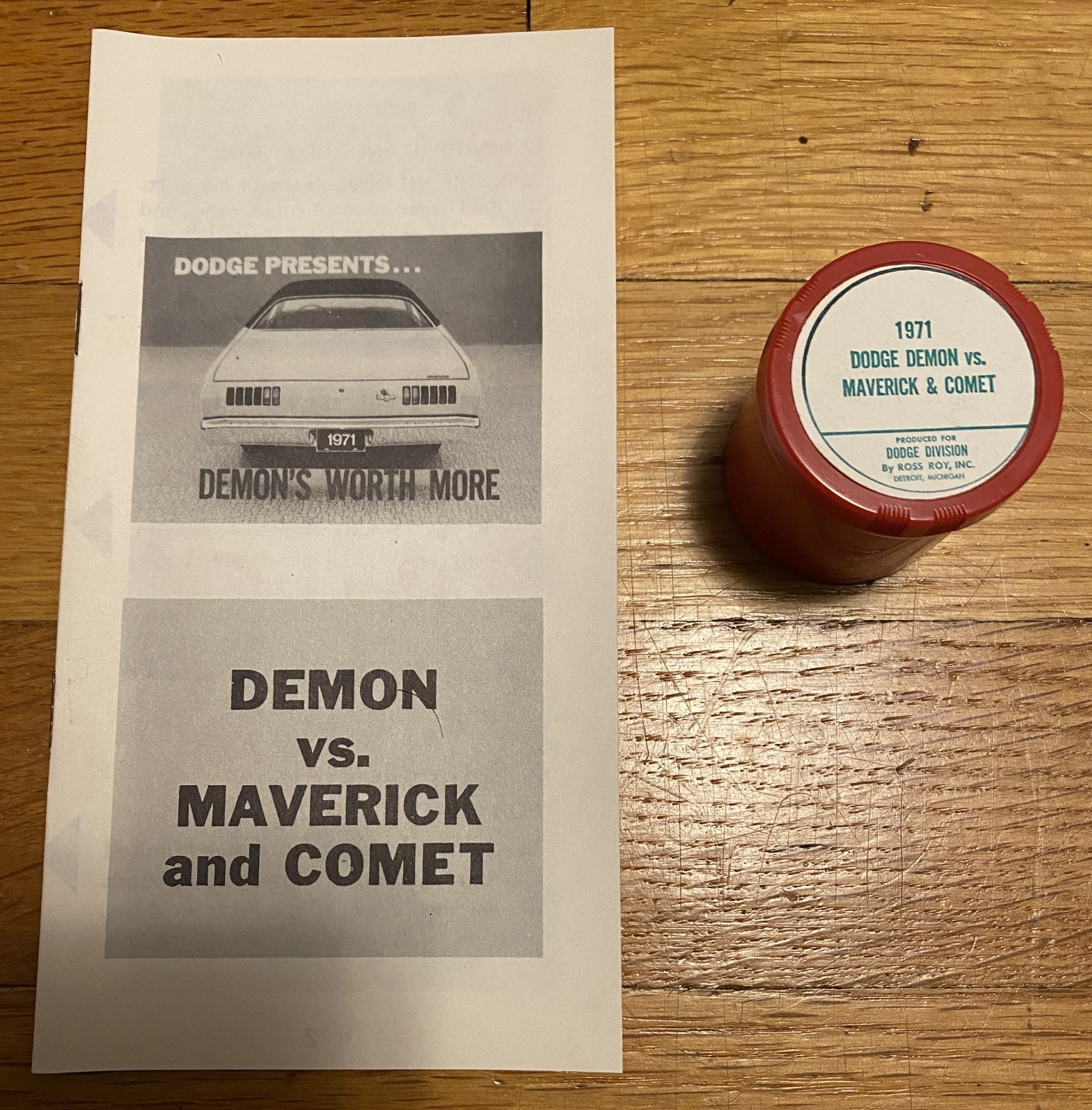 1971 Dodge Dealer DEMON VS Maverick/Comet/Vega Sales FILM & RECORD Mopar