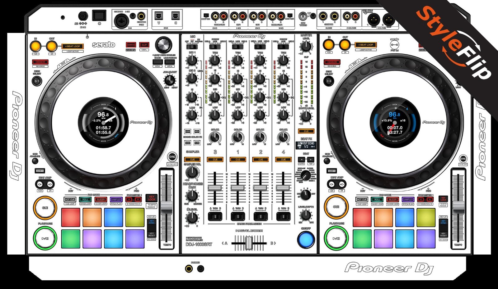 Pioneer DDJ-1000 SRT Skin | White | Protective Decal | StyleFlip