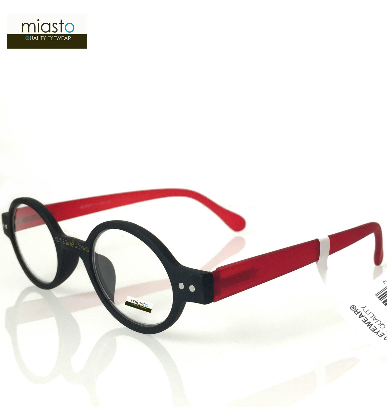 MIASTO "CIAO ITALY" SMALL RETRO ROUND OAVL BOHO READERS READING GLASSES SPECS