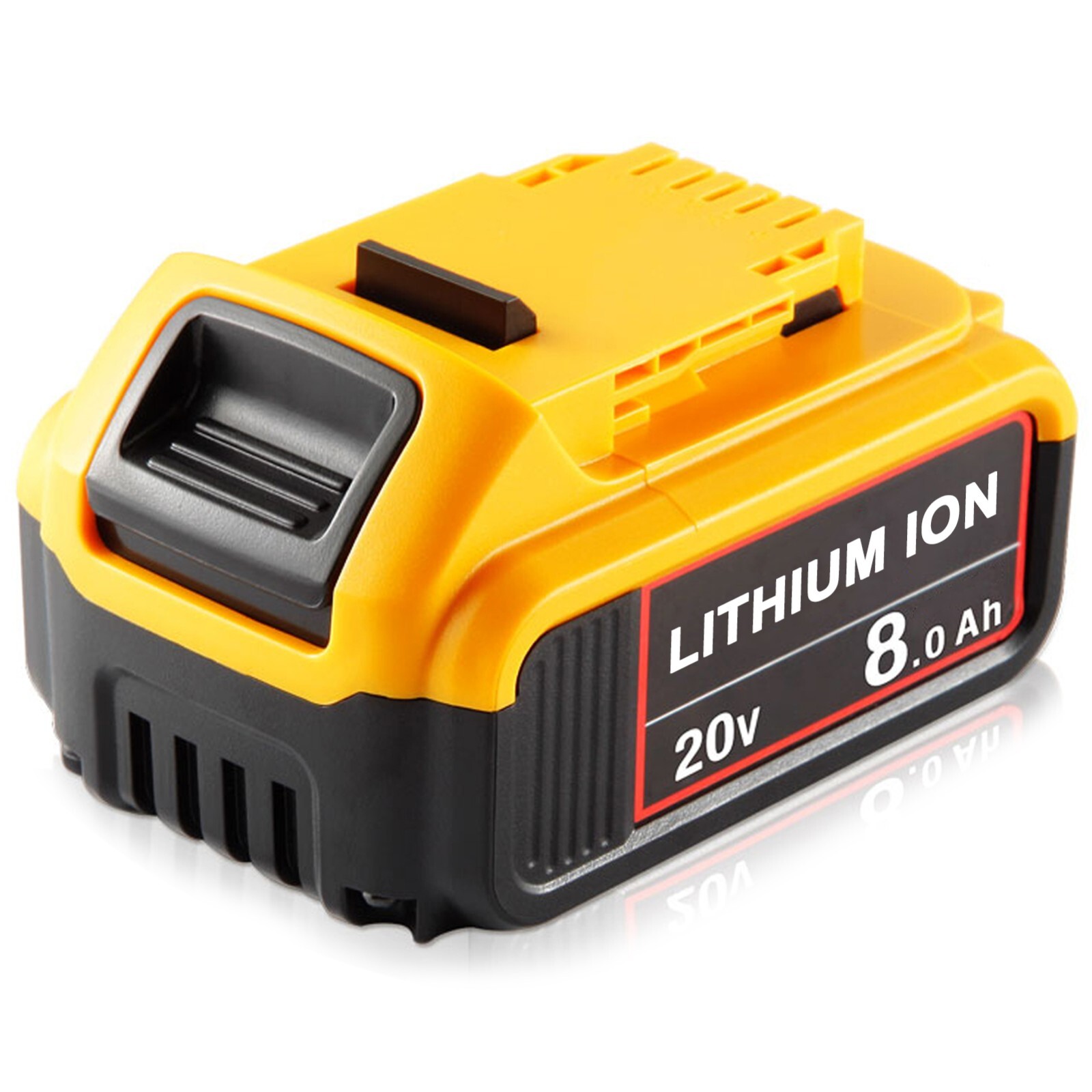 2Pack Lithium Ion Battery For DeWalt 20V 20 Volt Max 8.0AH DCB205 DCB206 DCB200