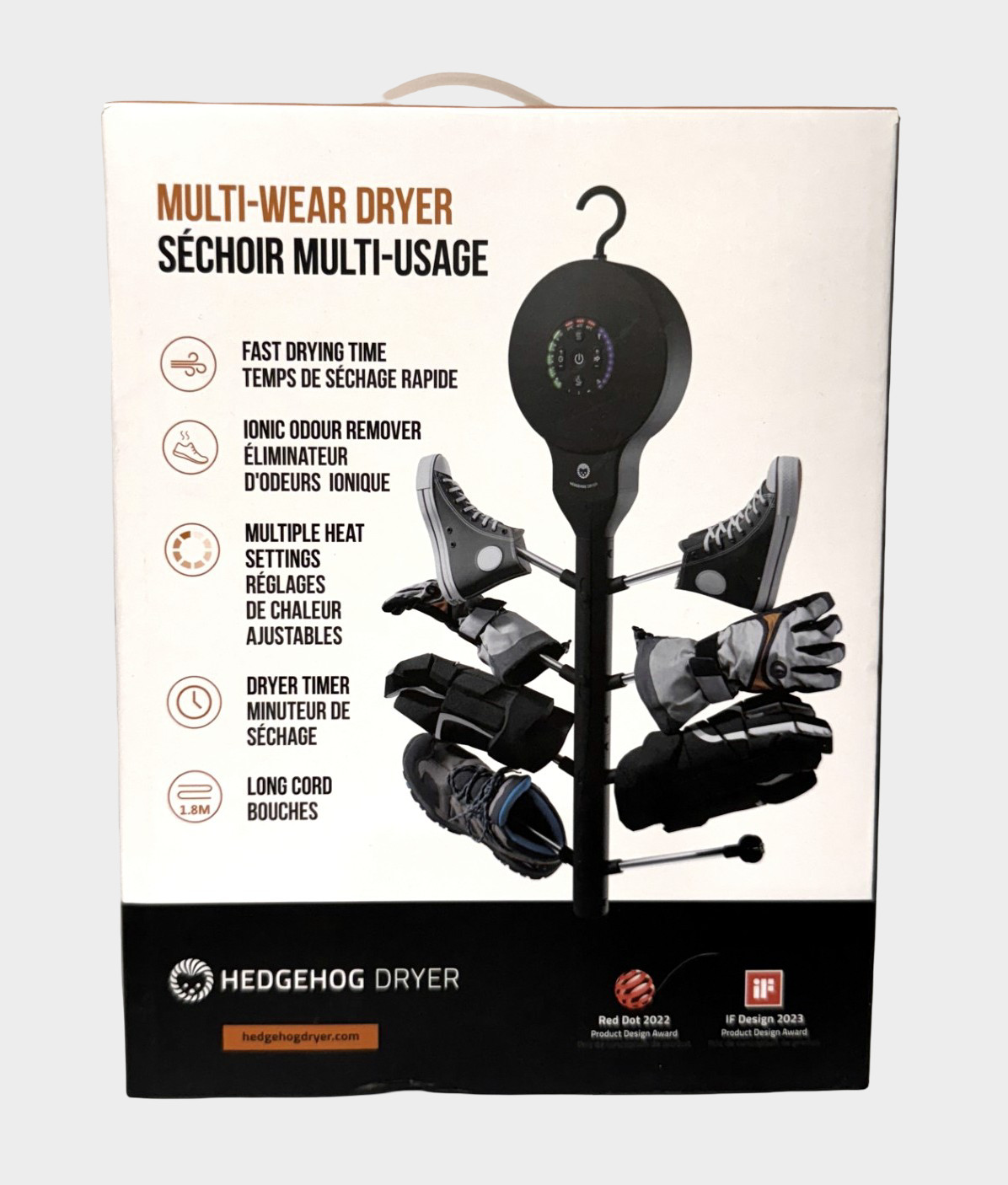 Hedgehog Multi Wear Hanging Dryer with Adjustable Heat and Fan Setting