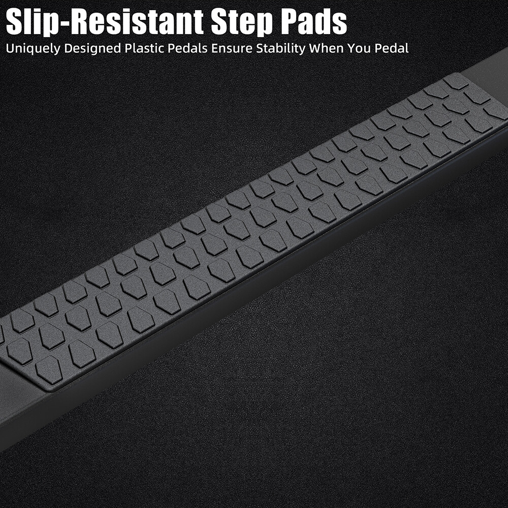 6" Running Boards For 2019-2025 Silverado/Sierra Crew Cab Nerf Bars Side Steps