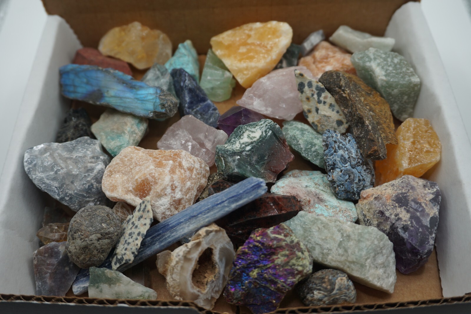 Crafters Collection 1 Lb Natural Crystals Mineral Specimens Mixed Gemstones