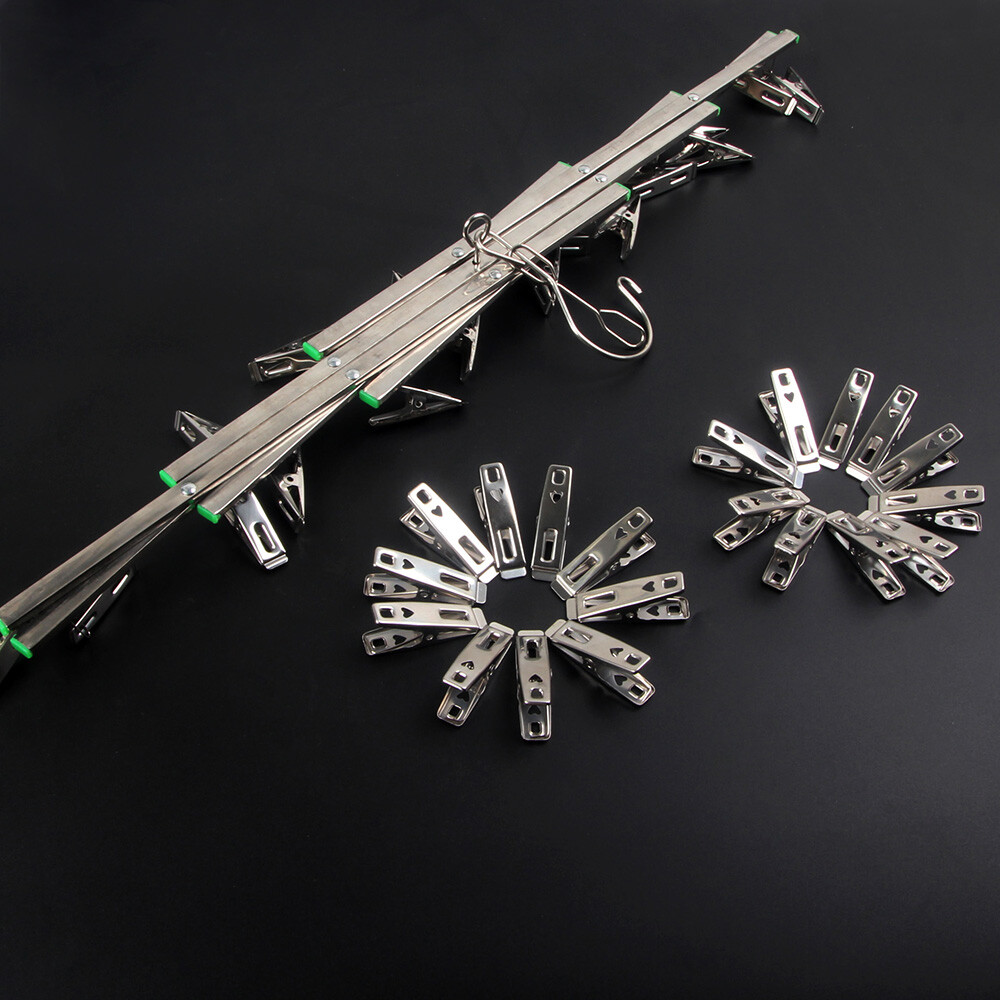 Darkroom Film Negative Drying Hanging Rack Frame Hanger 40 Clips 35mm 120 4x5''