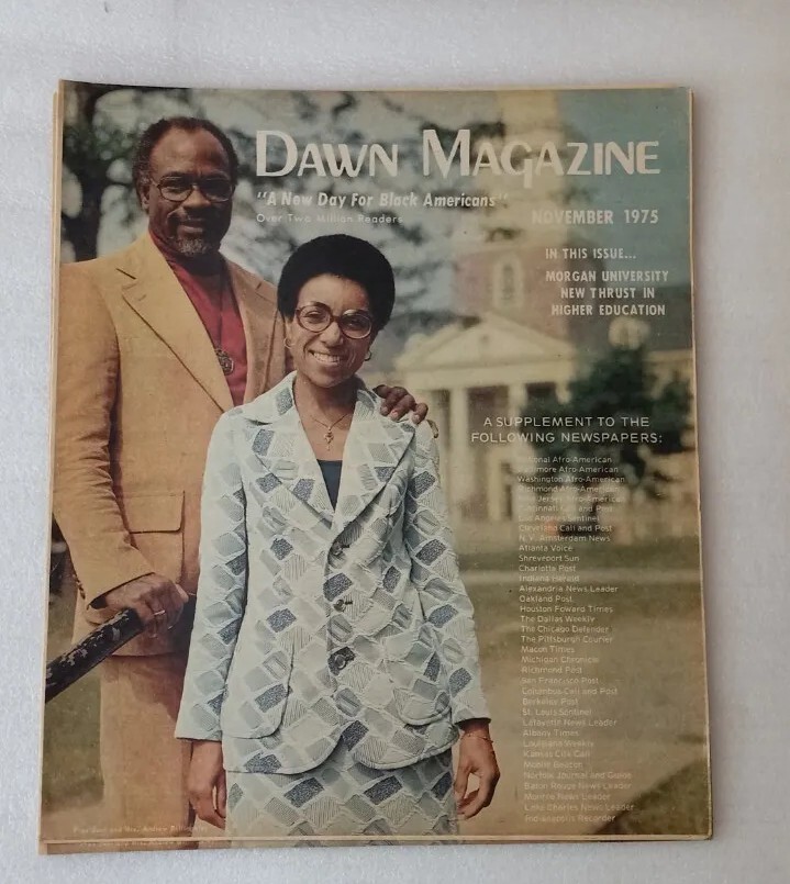 Lot of 2 - Dawn Magazine Supplement to African American Newspaper Nov 1975
