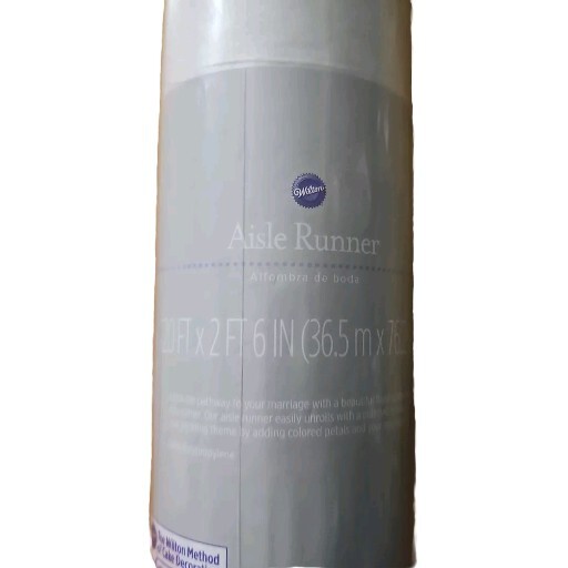 Wilton Wedding Aisle Runner 120' x 2'6" 100% Polypropylene Subtle Floral Pattern