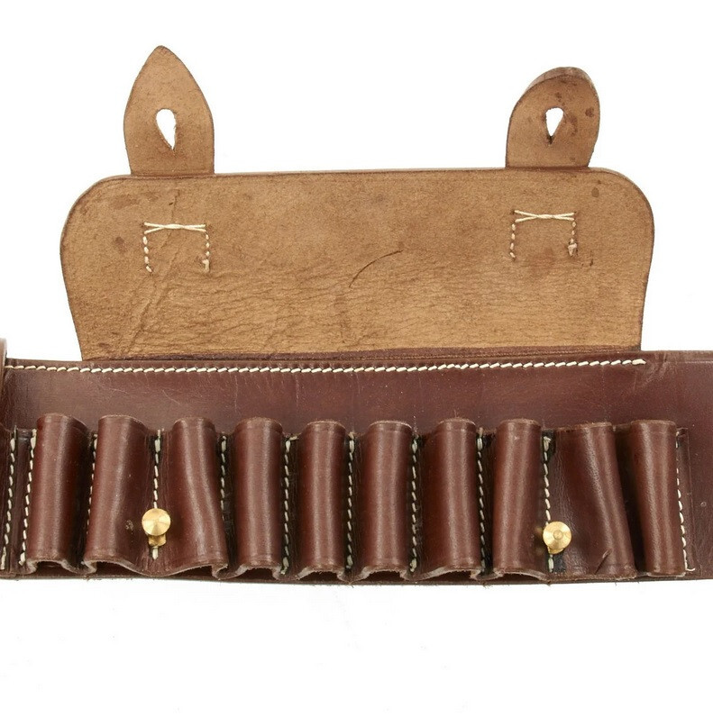 British Martini-Henry P-1882 Brown Leather Ammunition Bandolier 50Round Capacity