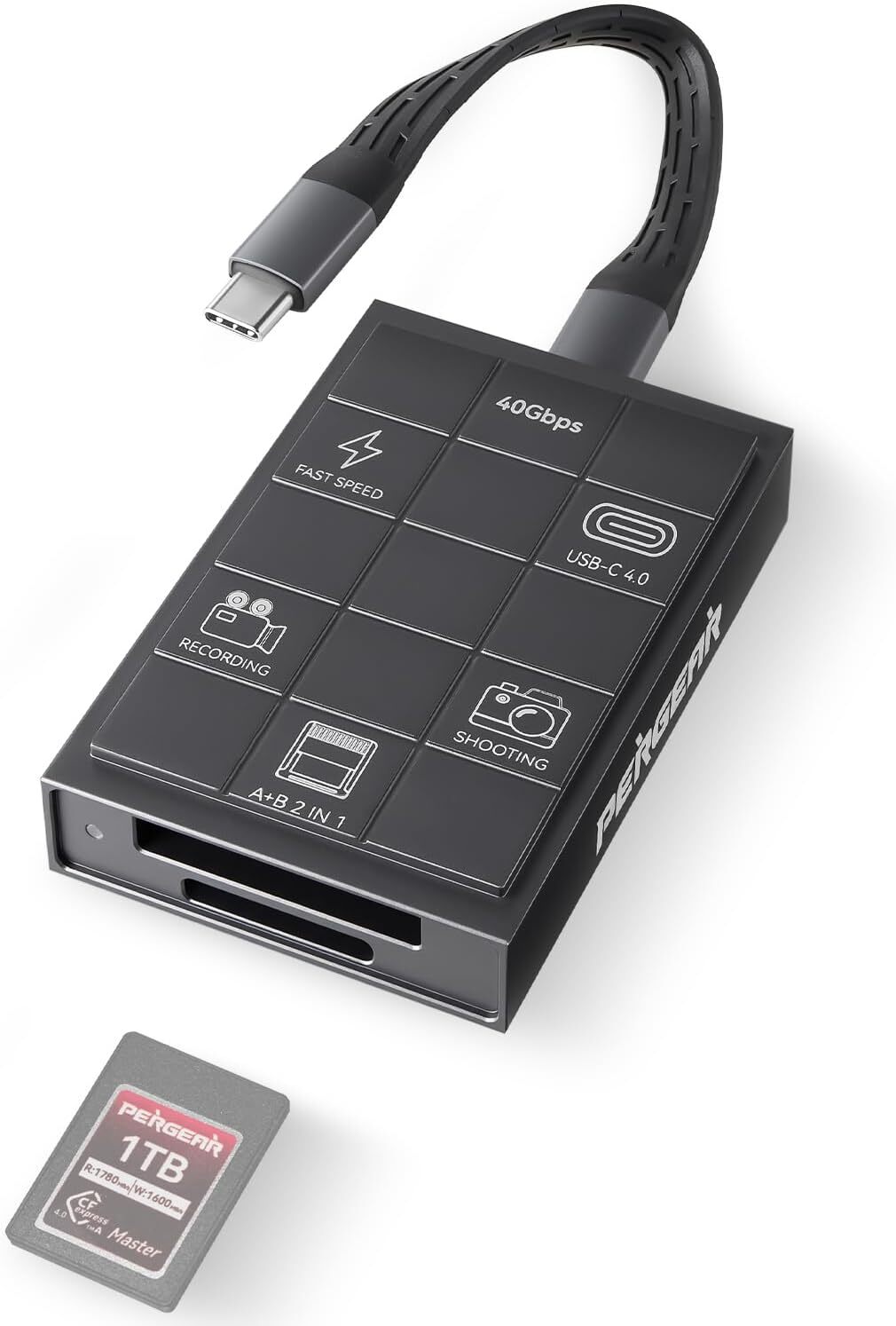 PERGEAR Card Reader for Pergear Master 4.0 CFexpress Type A/B Memory Card