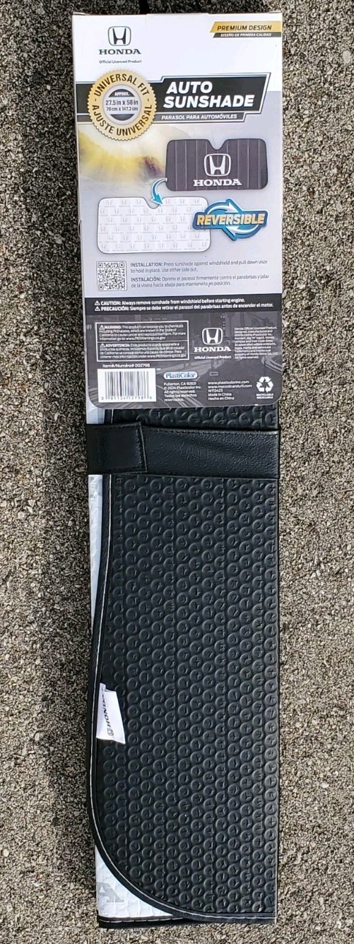 Honda Windshield Sun Shade Black Foldable Accordion Sunshade NEW *FREE SHIPPING*