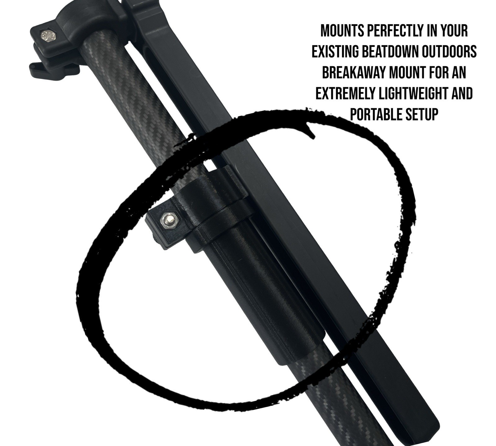 Adapter Kit - Summit Carbon Fiber Pole To Fit Beatdown Outdoors Breakaway Mount