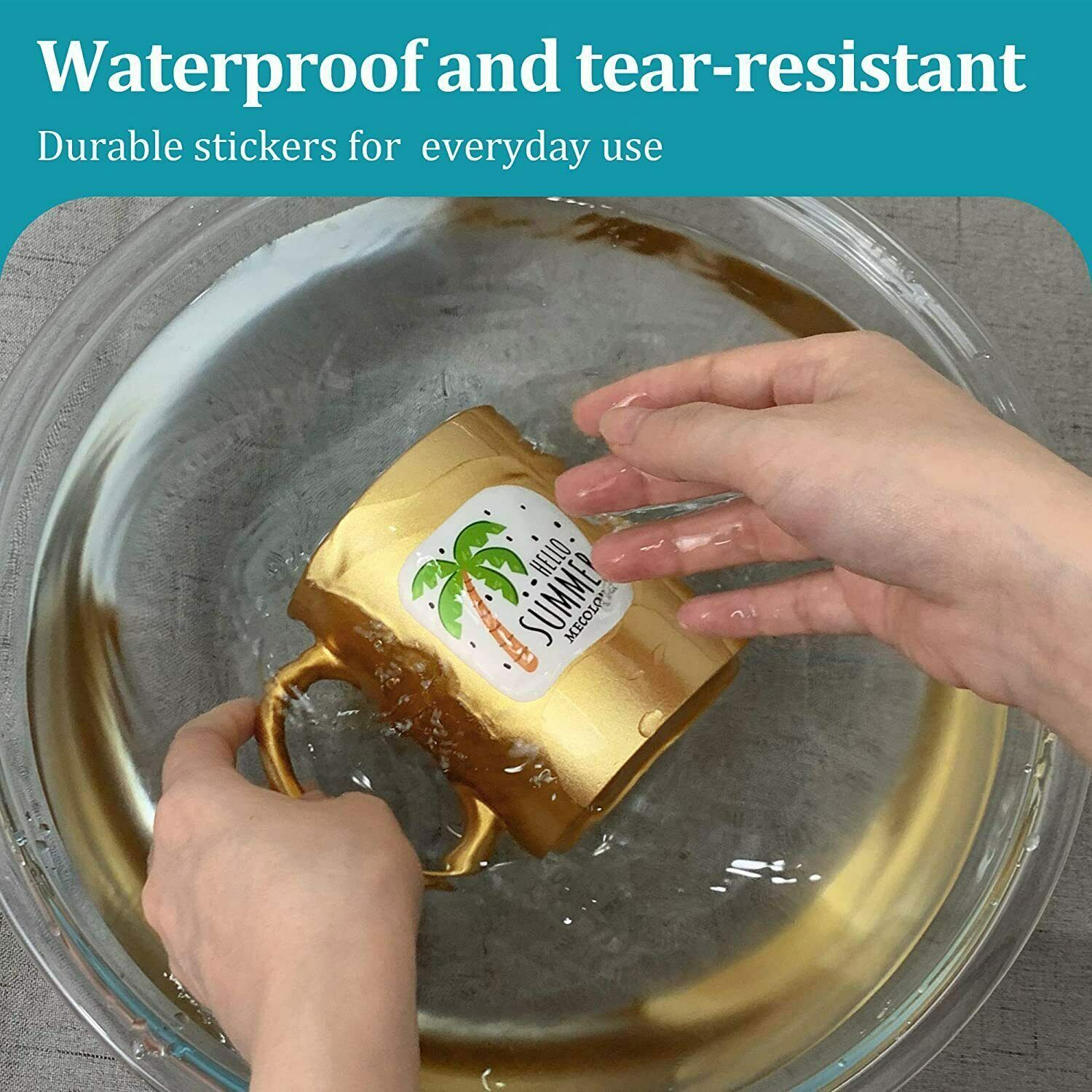 Glossy White Printable Vinyl Sticker Paper for Inkjet Laser Waterproof US STOCK!