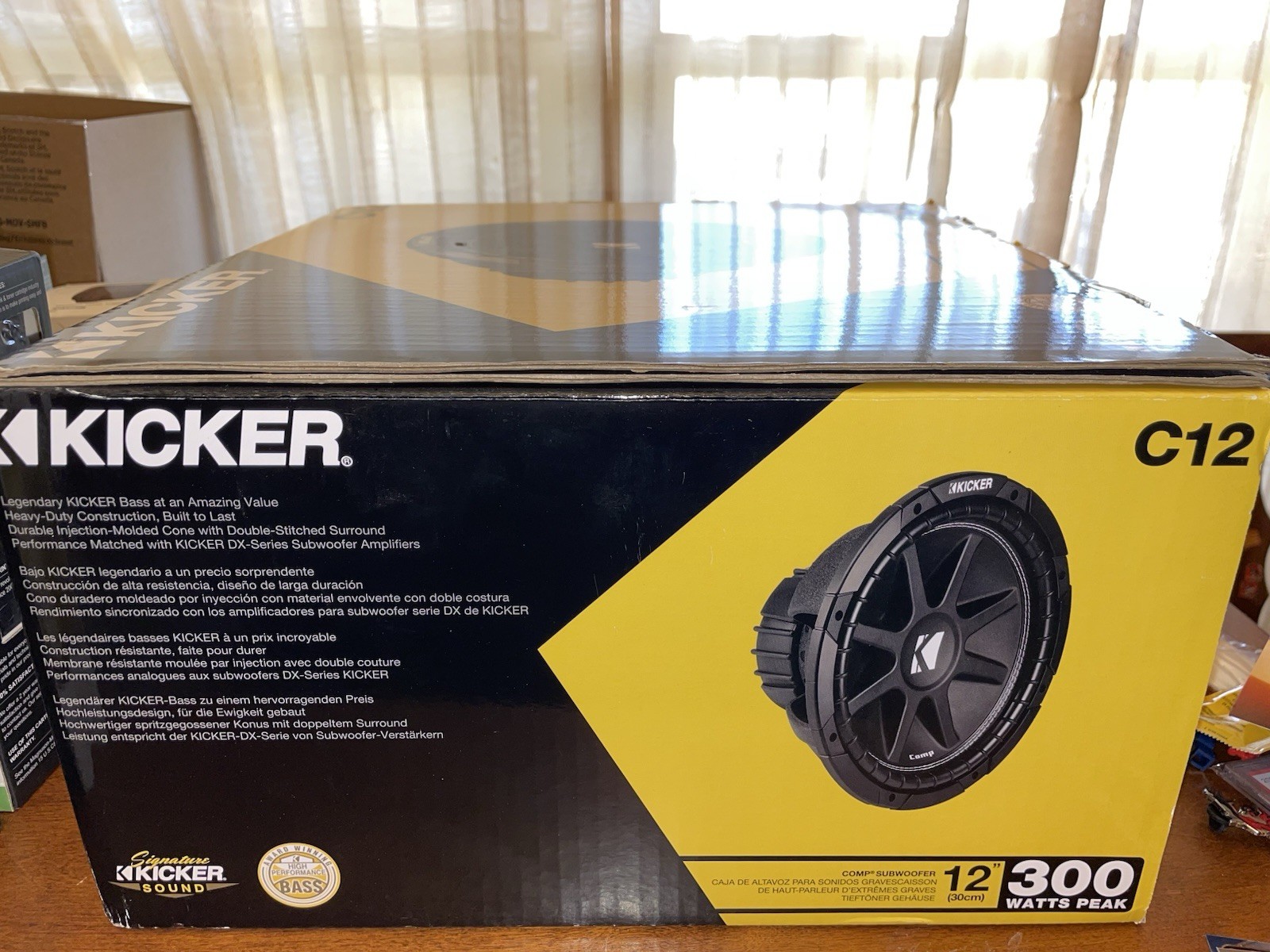 KICKER 43C124 12 inch 300w Peak Subwoofer New In Box