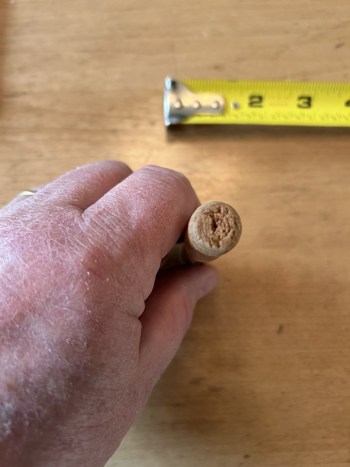 Vintage Wooden Clothes Pins 1950's/Crafts/Round Head Flat Top - 20 Quantity