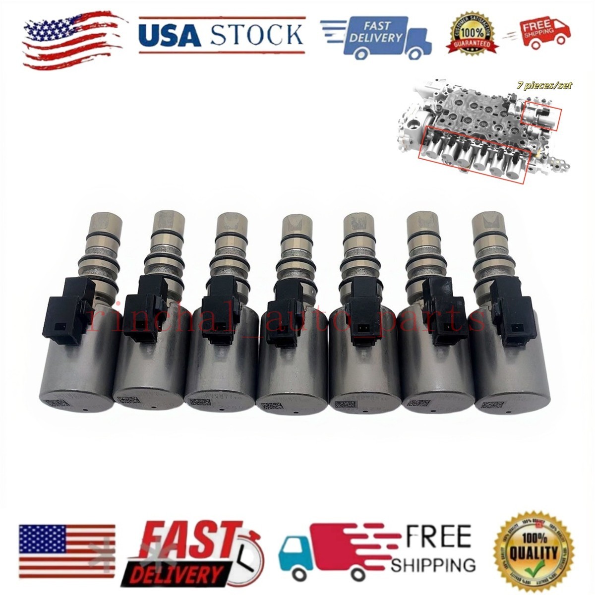8L90 & 8L45 & 8L50 valve body solenoid kit ( includes all 7 solenoids needed)