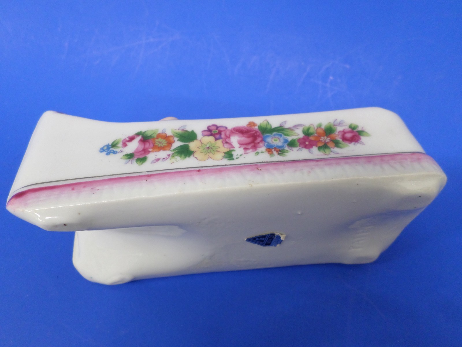 Vintage SEXY Risque Lady w/ Fan Black Shorts Legs NAUGHTY NODDER ASHTRAY