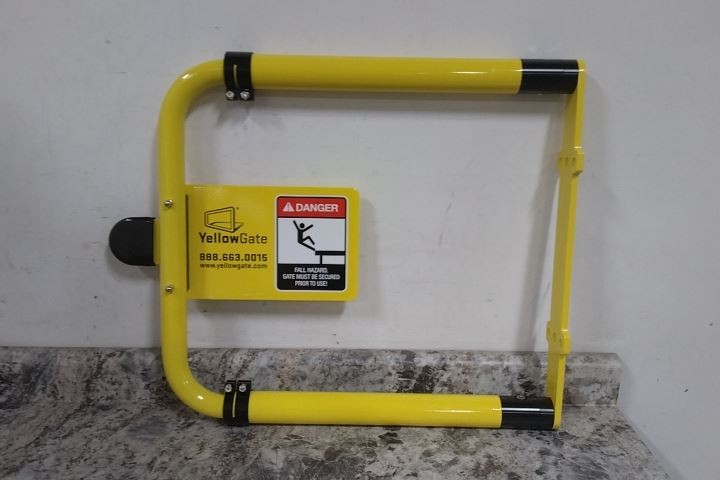 Erectastep 11792-R2 36 In Max Opening 22 In H Yellow Self Closing Safety Gate
