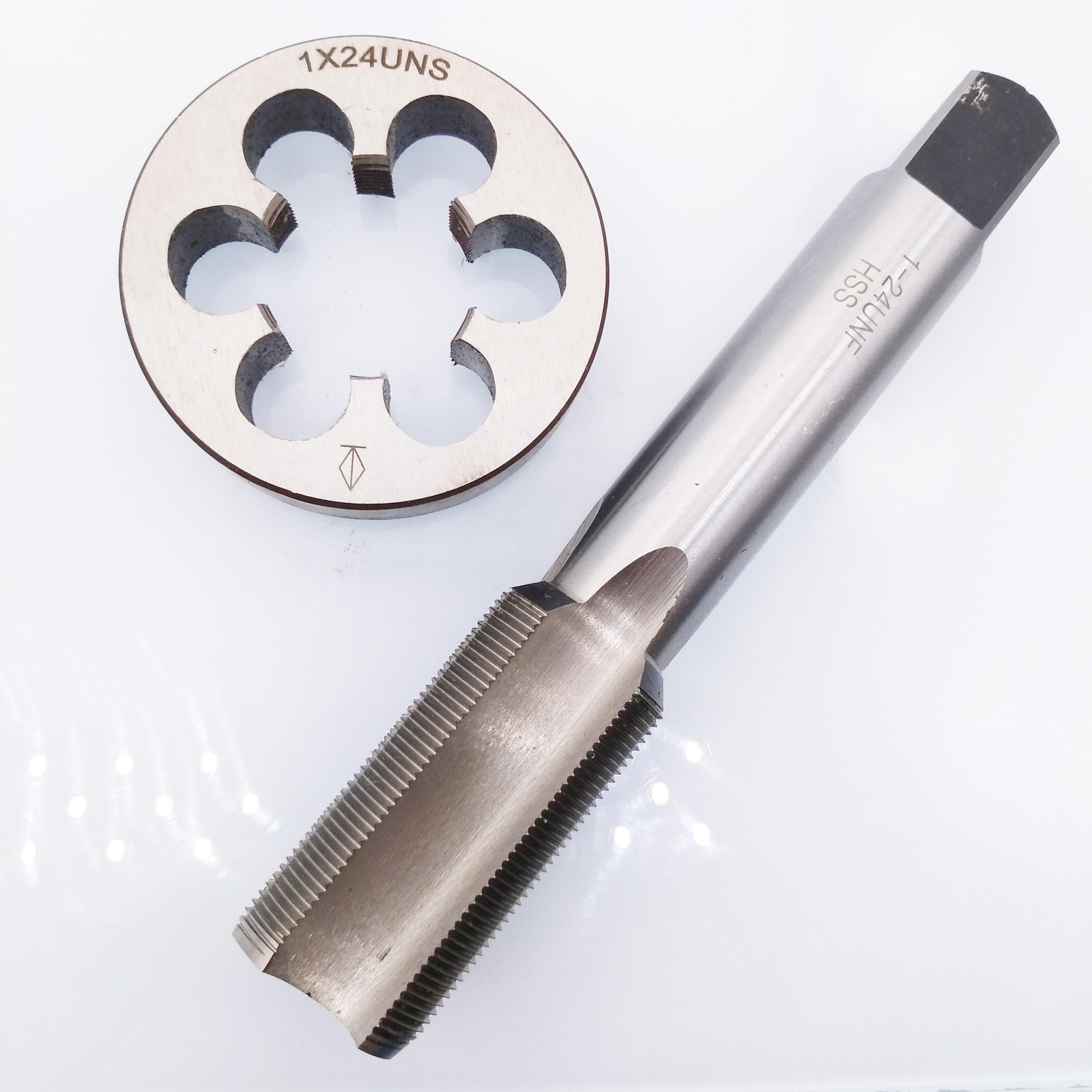 US Stock HSS 1"-24 UNF Tap & 1"-24 UNS Die Right Hand