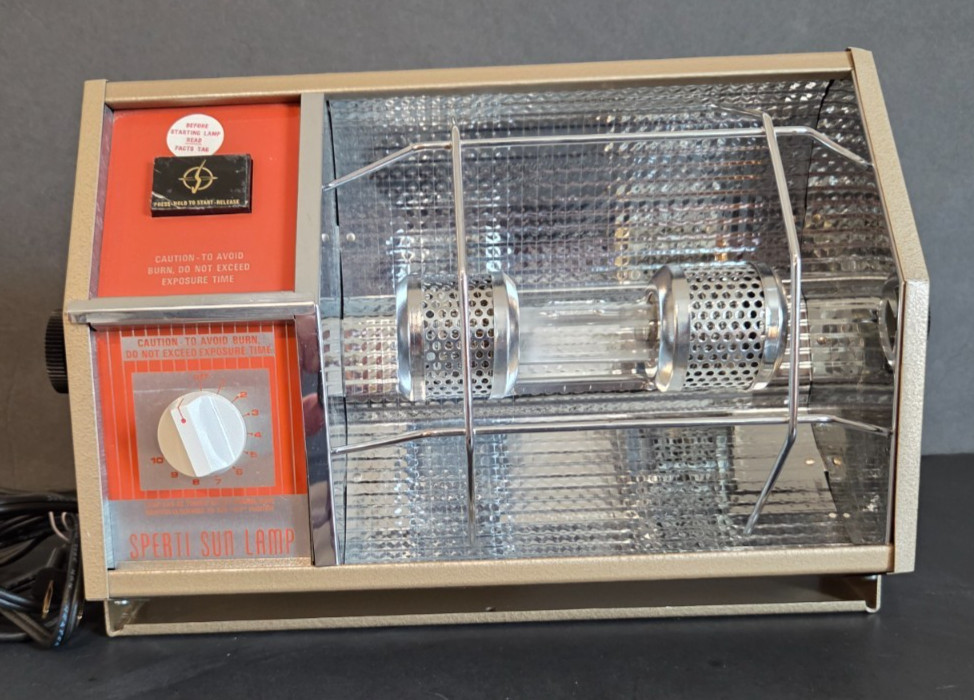Vintage Sperti Sun Heat Lamp Table Model P-164 - Works!