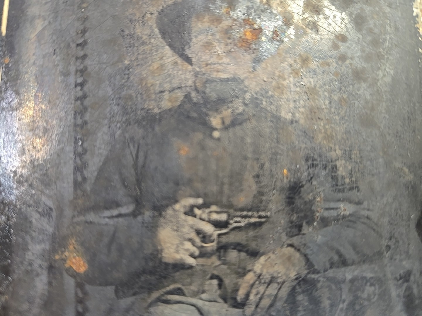 Civil War Tintype of Armed Union or Confederate Soldier w/Frame