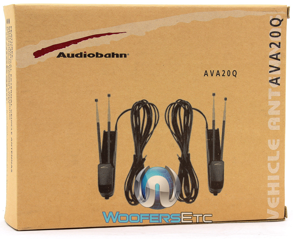 AVA20Q AUDIOBAHN UNIVERSAL TELEVISION CAR TV VIDEO DVD 4 PLUG ANTENNA NEW