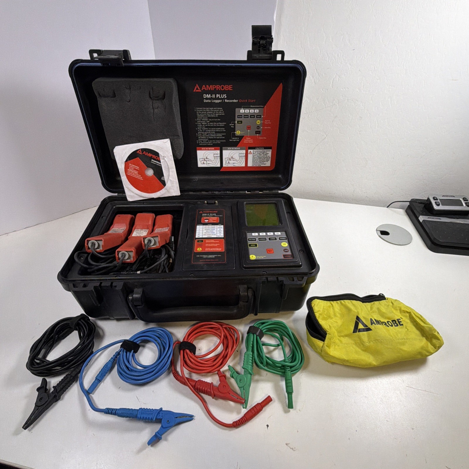 New Amprobe DM-II Plus Data Logger / Recorder Power Supply Probes