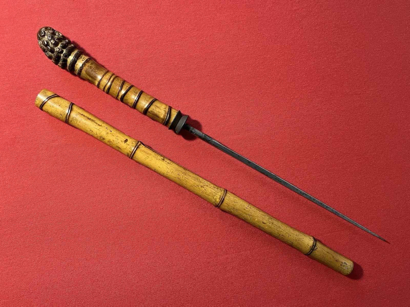 Original 19th Century Bamboo Sword / Swordstick - Swagger Stick