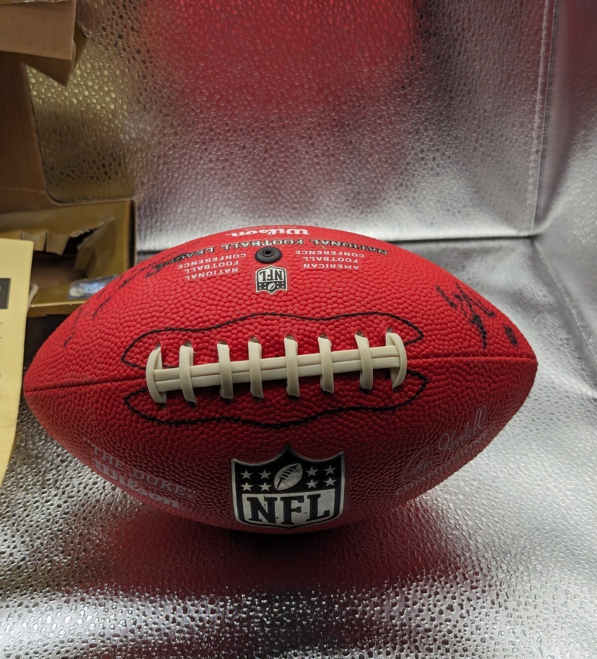 WILSON NFL GAME FOOTBALL AUTHENTIC DUKE 2008 NY Giants Replica