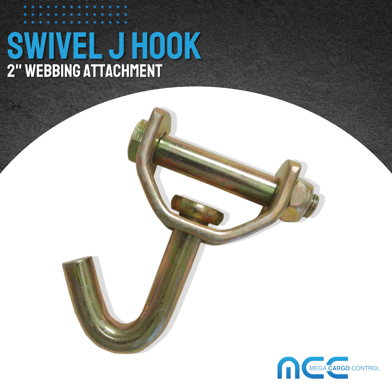 10 Pack Swivel J Hook for 2" Ratchet Tie Down Strap Car Hauler Trailer Truck