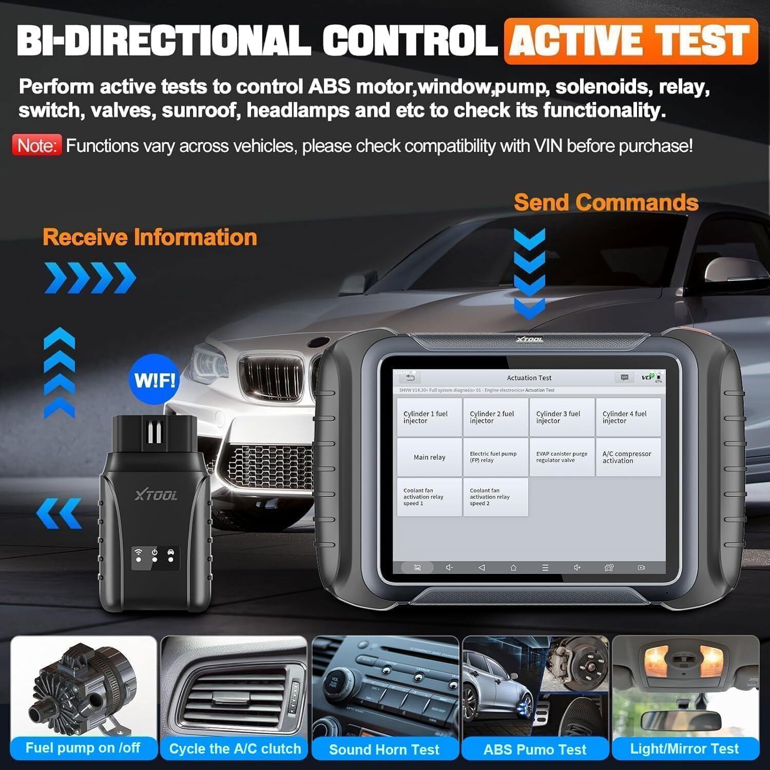 2025 XTOOL D8W V2.0 All System Diagnostic Tool Bi-directional Key Programmer FCA