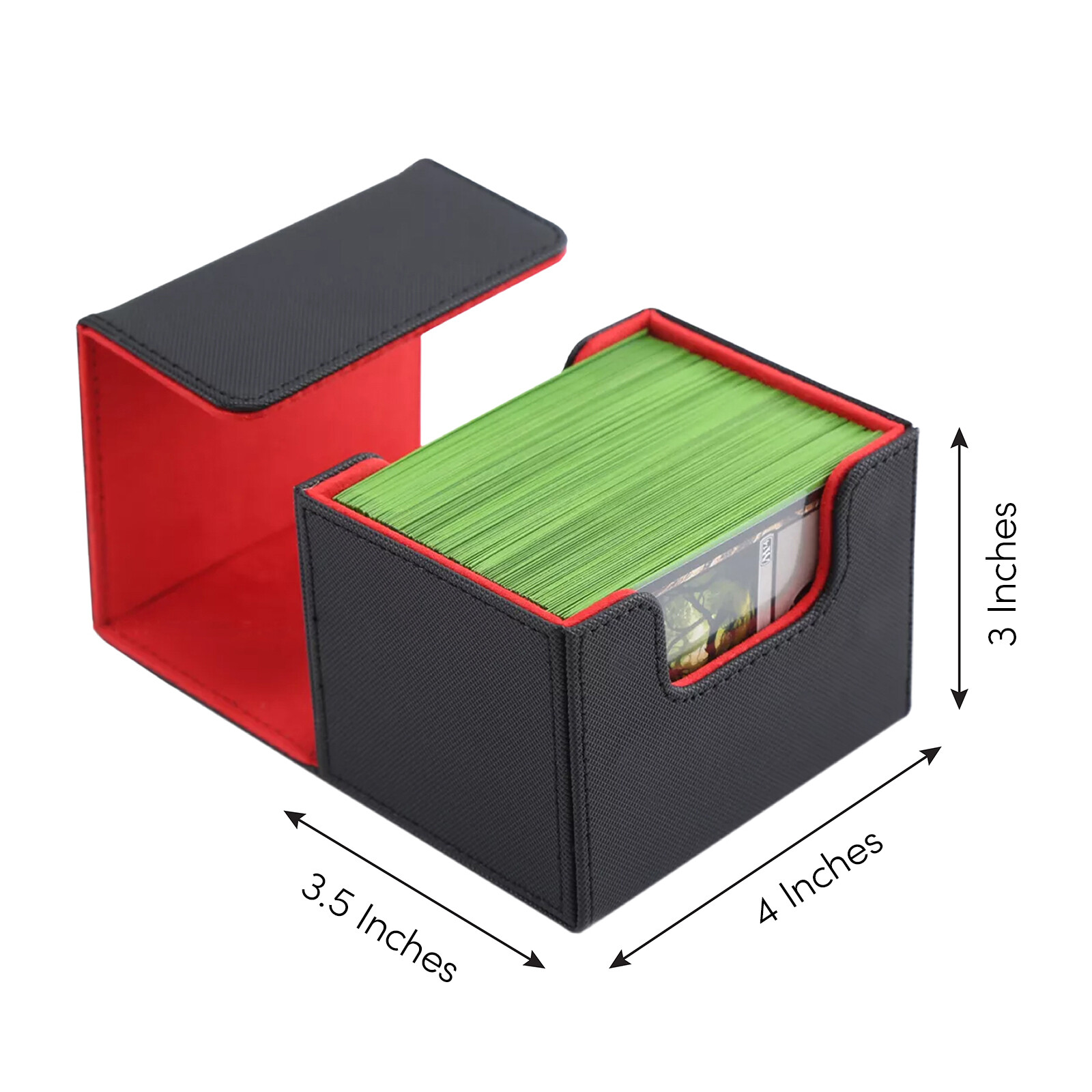 Premium TCG Single Deck Box 100 Cards Case Small Protector Durable Magnetic Flip