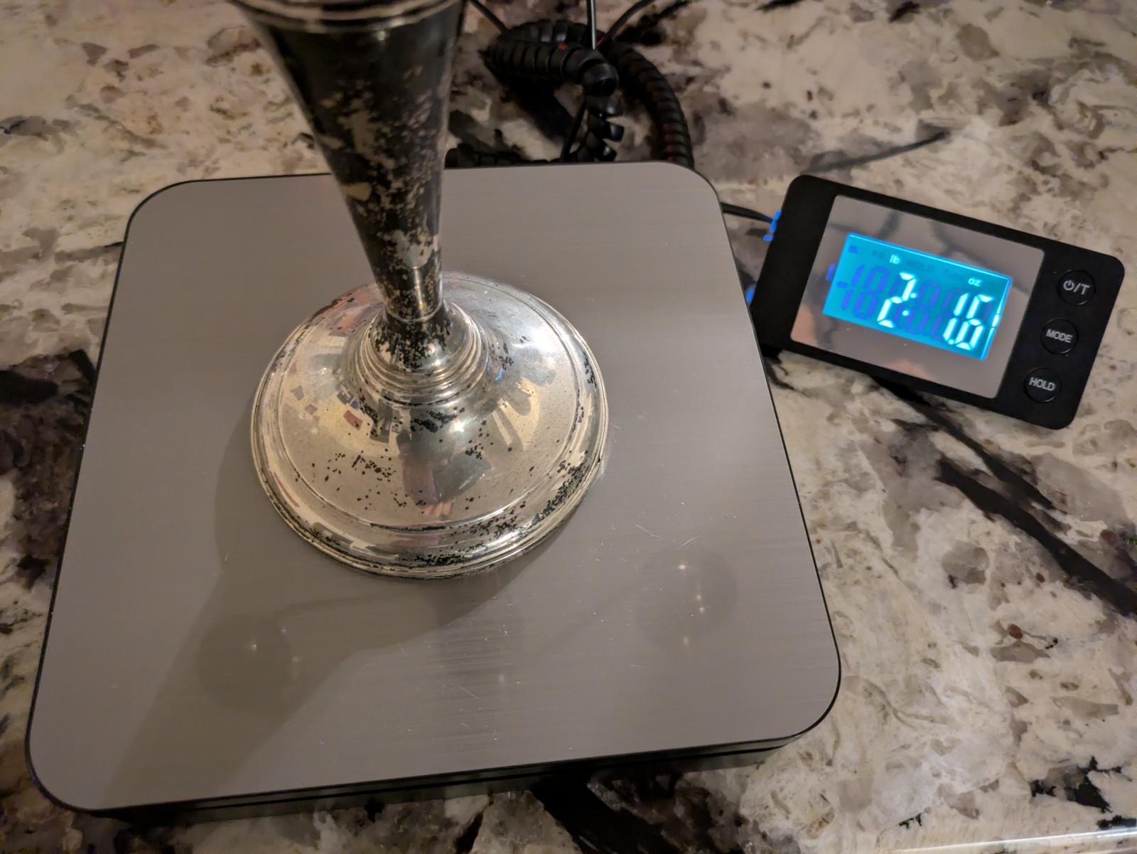 VINTAGE .925 STERLING SILVER REED & BARTON CANDELABRA 13.5" WEIGHTED