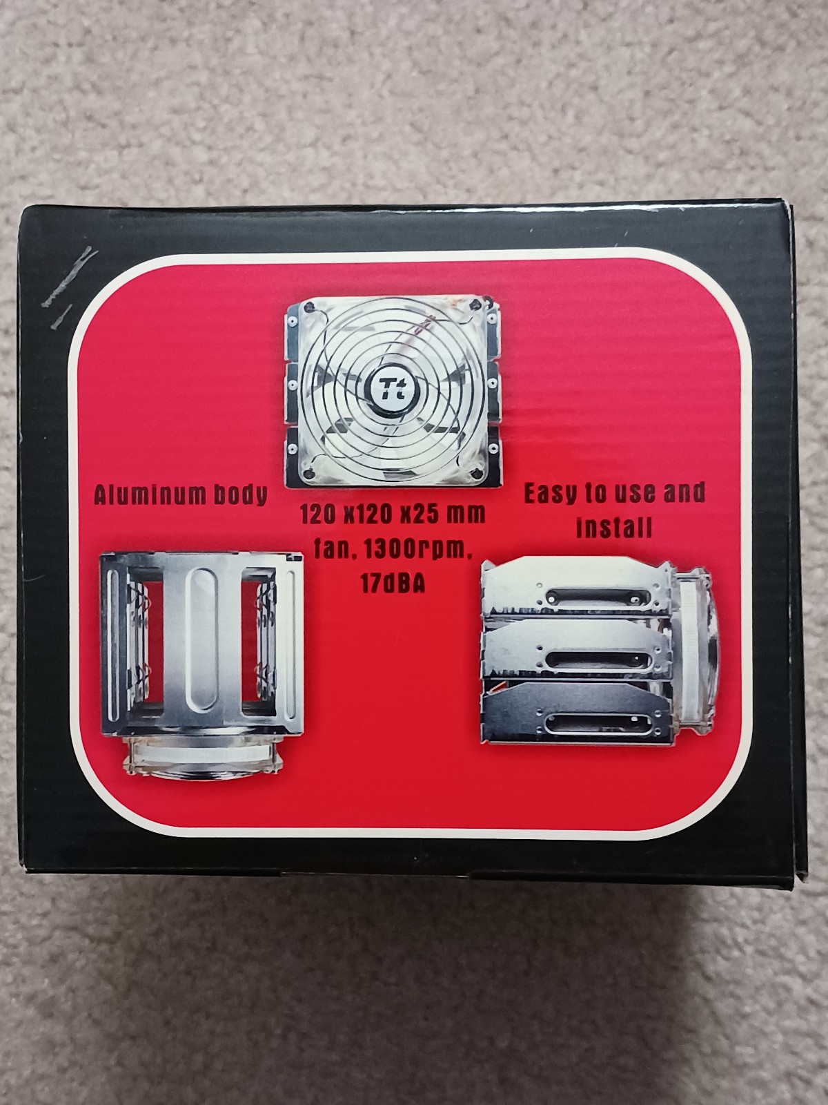 NEW THERMALTAKE iCage A2309 3-Bay HDD/SATA/SSD Drive Cage w/120mm Blue LED Fan