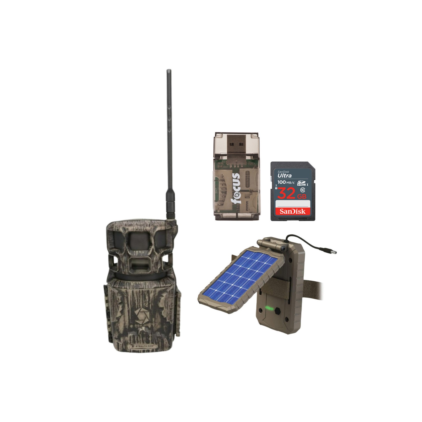 Stealth Cam Revolver Pro 2.0 360-Degree 40MP Cellular Camera (Brown) Bundle